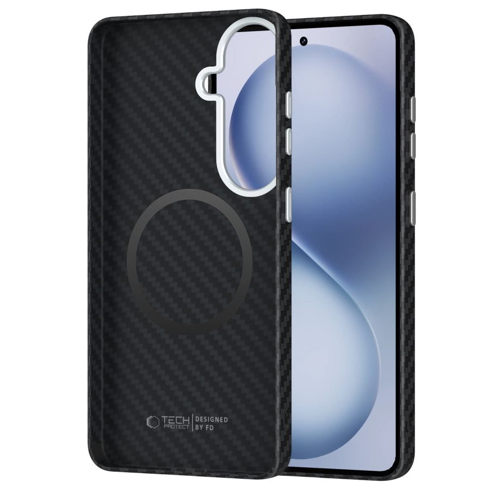 Tech - Protect Samsung Galaxy S26 - Σκληρή Θήκη με MagSafe - Ion Carbon MagSafe - Black / Silver