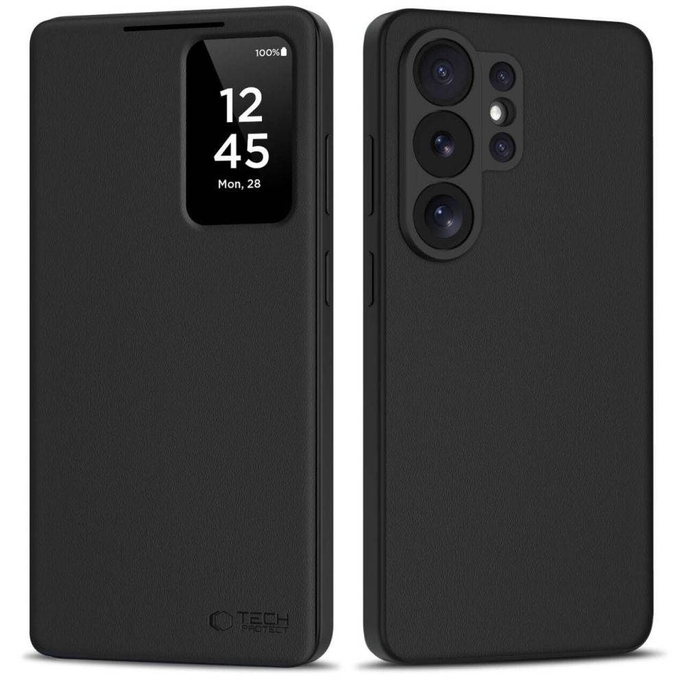Tech - Protect Samsung Galaxy S26 Ultra - Θήκη Βιβλίο με Θέση για 1 Κάρτα - Smart Wallet - Matte Black