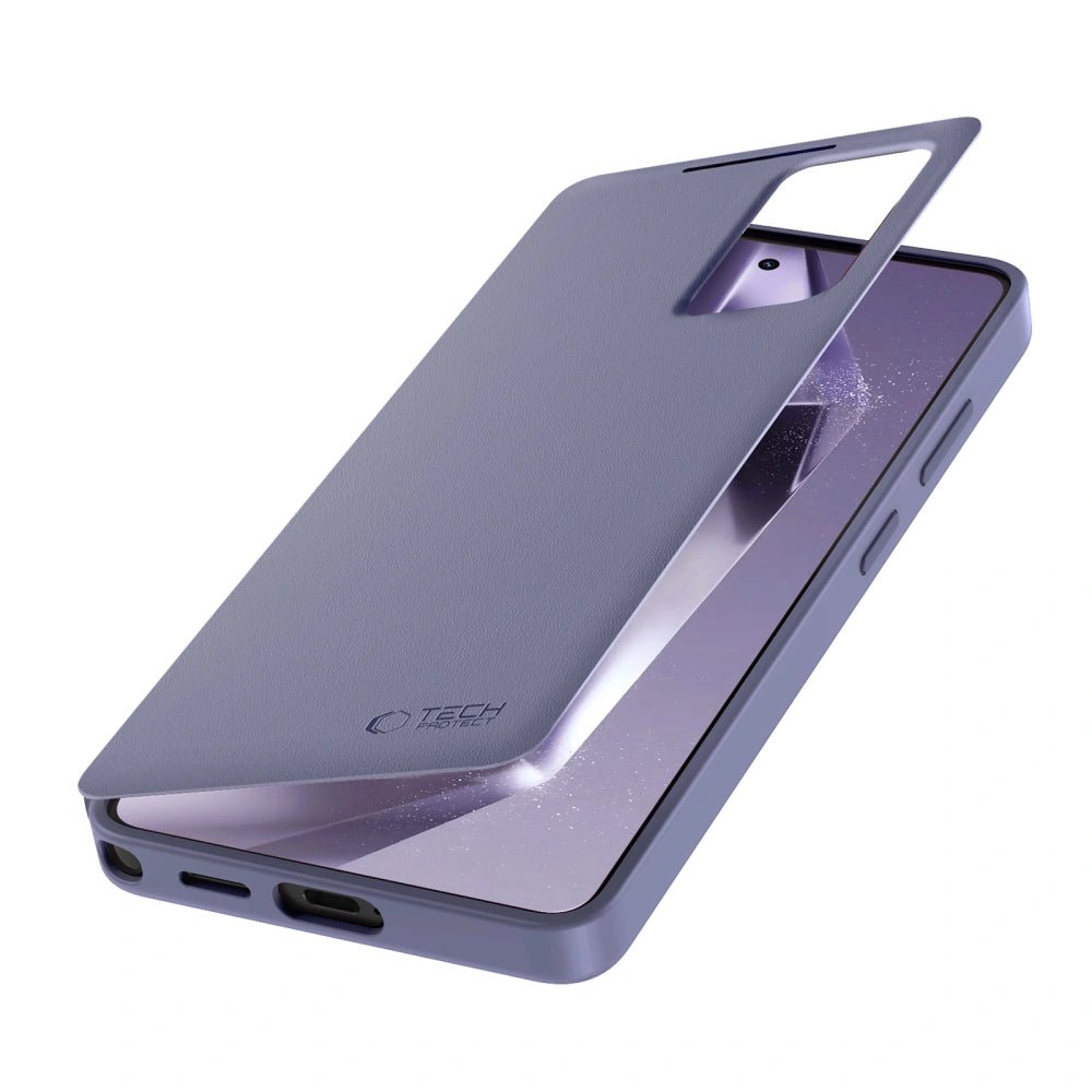 Tech - Protect Samsung Galaxy S26 Ultra - Θήκη Βιβλίο με Θέση για 1 Κάρτα - Smart Wallet - Purple