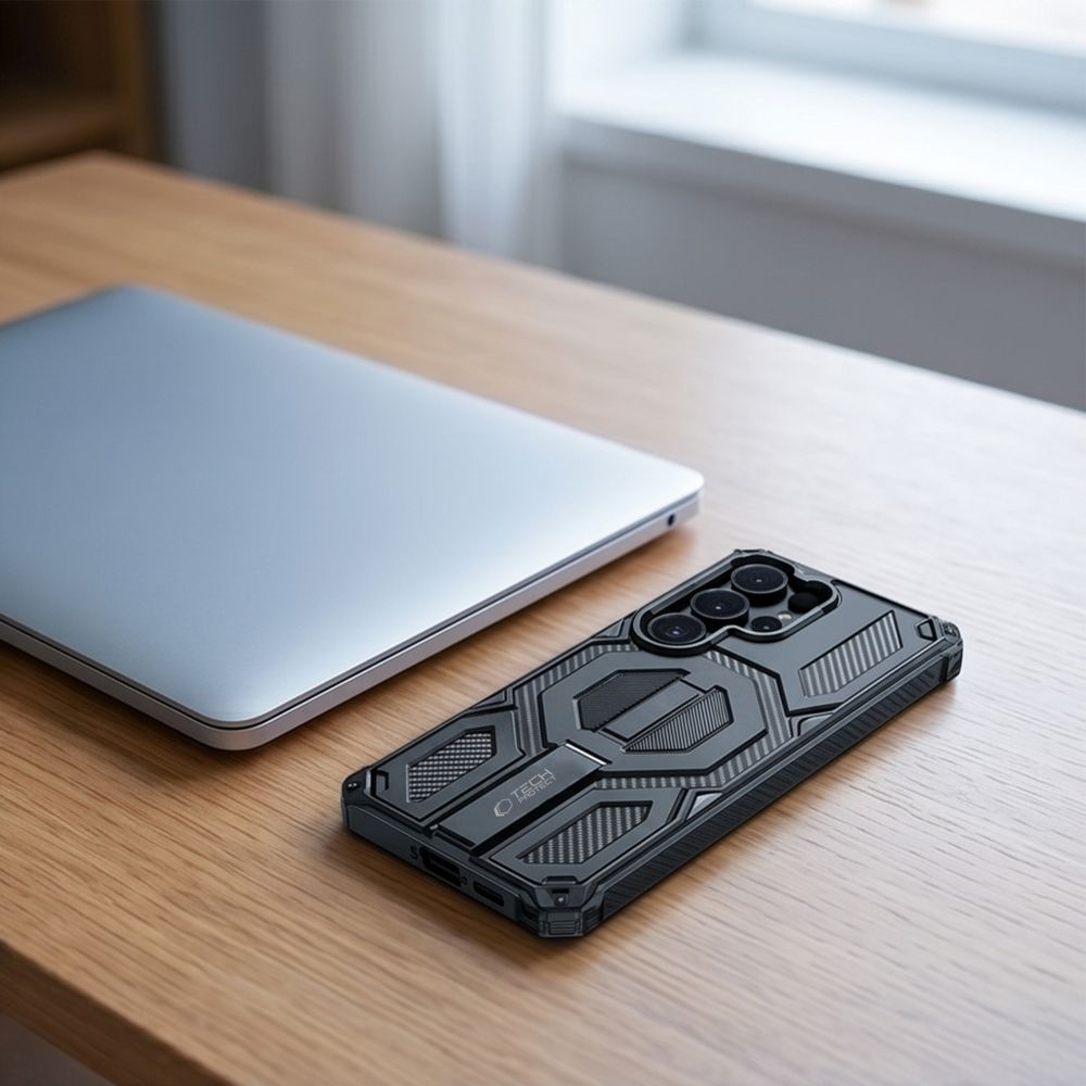 Tech-Protect Samsung Galaxy S26 Ultra - MagSafe Θήκη με Stand και 2 Αντιχαρακτικά Γυαλιά Οθόνης - MagBlast MagSafe - Black