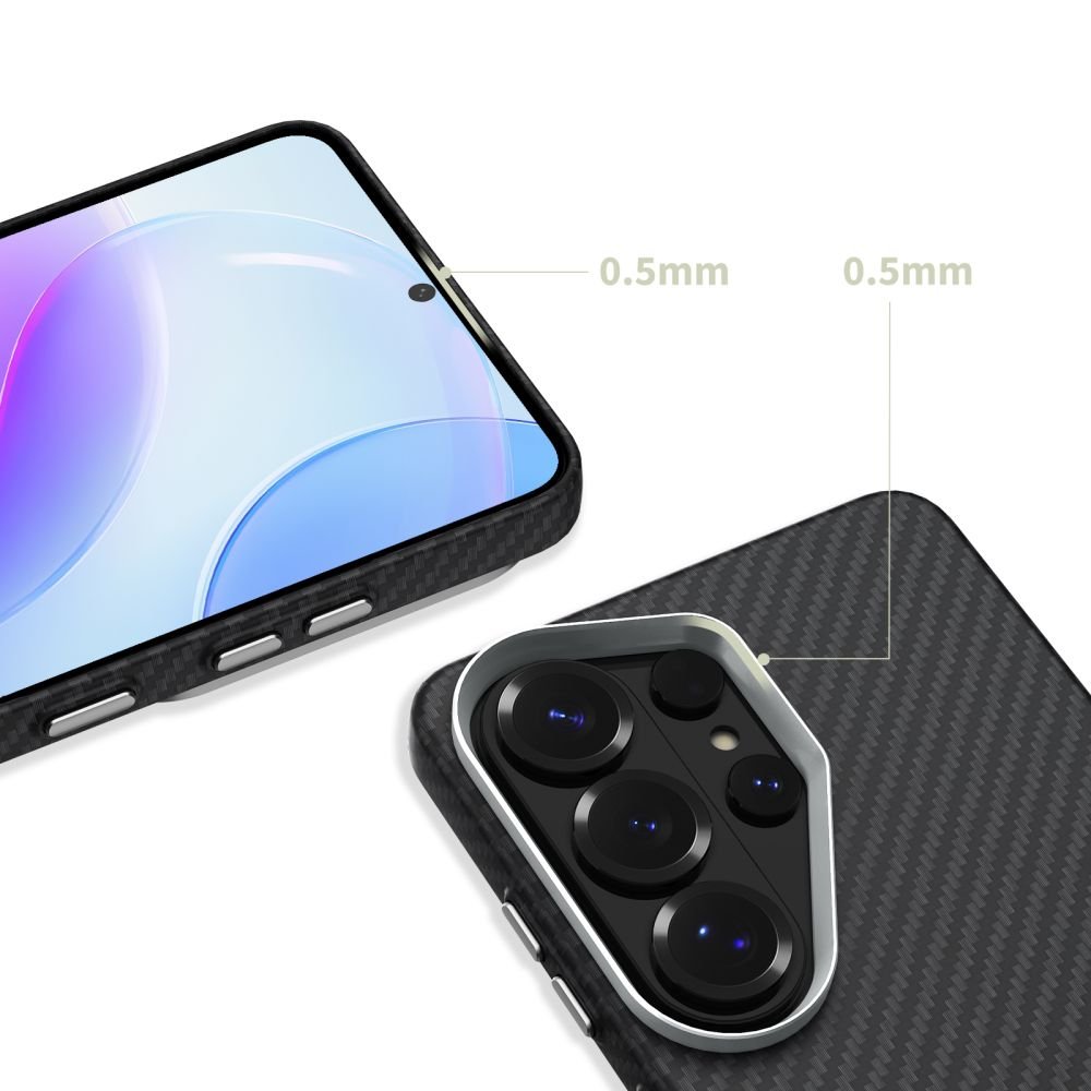 Tech - Protect Samsung Galaxy S26 Ultra - Σκληρή Θήκη με MagSafe - Ion Carbon MagSafe - Black / Silver