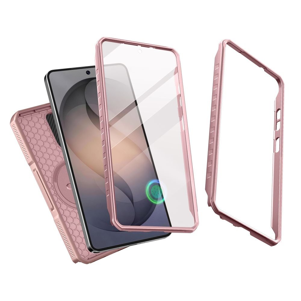 Tech - Protect Samsung Galaxy S26 Ultra - Θήκη 360 Full Body με Προστασία για την Οθόνη και την Κάμερα και Stand - Kevlar MagSafe 2 - Set - Pink
