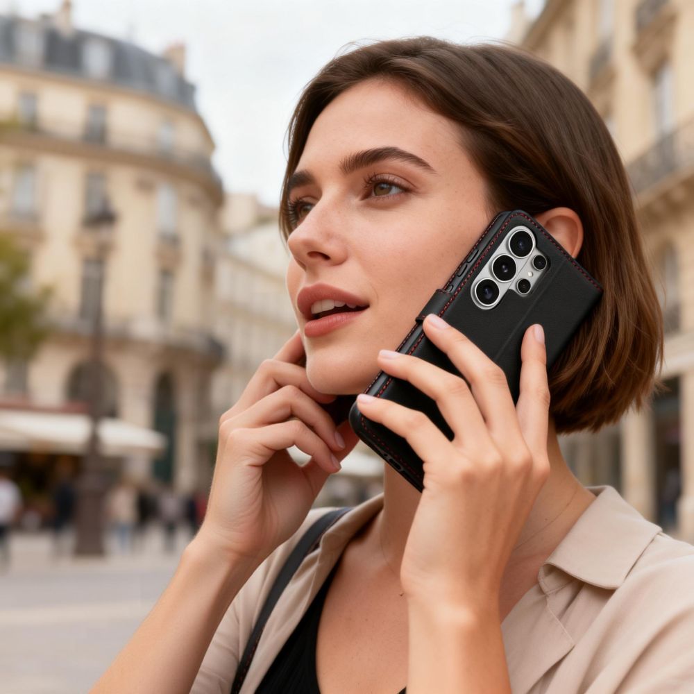 Tech - Protect Samsung Galaxy S26 Ultra - Θήκη Πορτοφόλι Stand από Δερματίνη - Wallet - Black / Red
