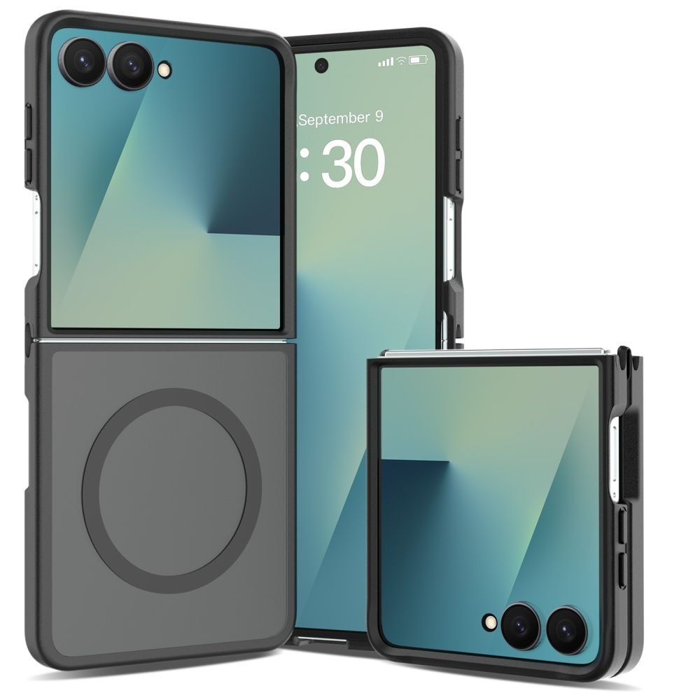 Tech-Protect Samsung Galaxy Z Flip8 - Σκληρή Θήκη με Πλαίσιο Σιλικόνης - MagMat MagSafe - Matte Black