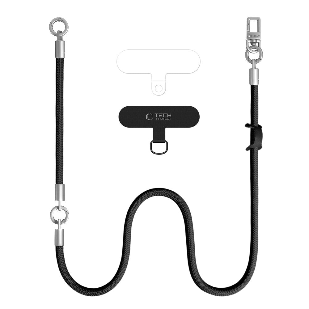 Tech - Protect Universal Λουράκι για Θήκη Κινητού - C10S Rope CrossBody / Wrist Strap - Black / Titanium