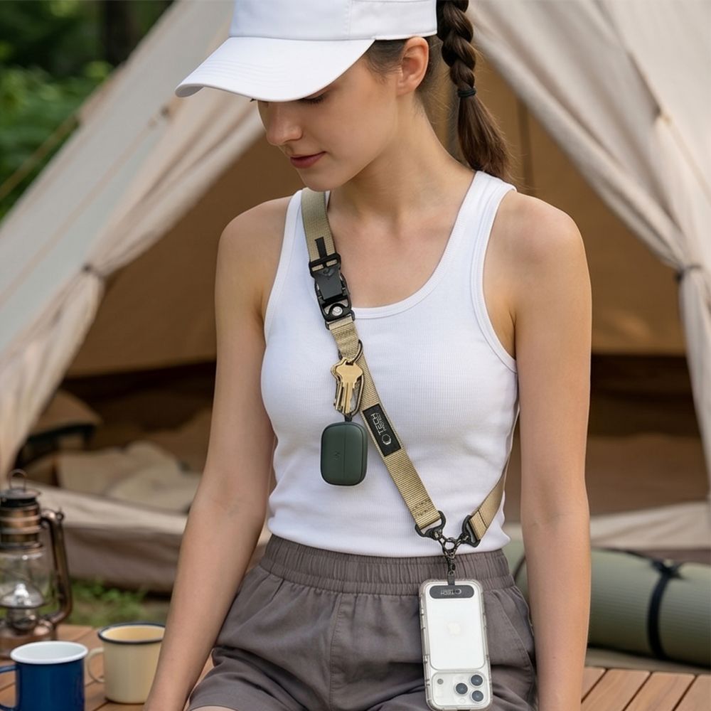 Tech-Protect Universal Λουράκι για Θήκη Κινητού - C9S Rope Crossbody - Sienna Beige