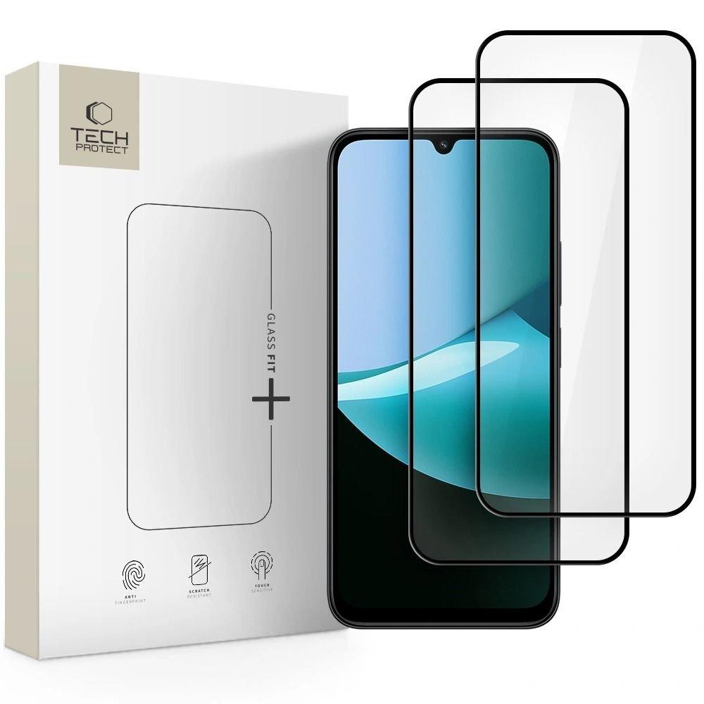 Tech - Protect Xiaomi Redmi 15C 5G / Poco C85 5G - Αντιχαρακτικό Γυαλί Οθόνης - Glass Fit+ - 2 Τεμάχια - Black