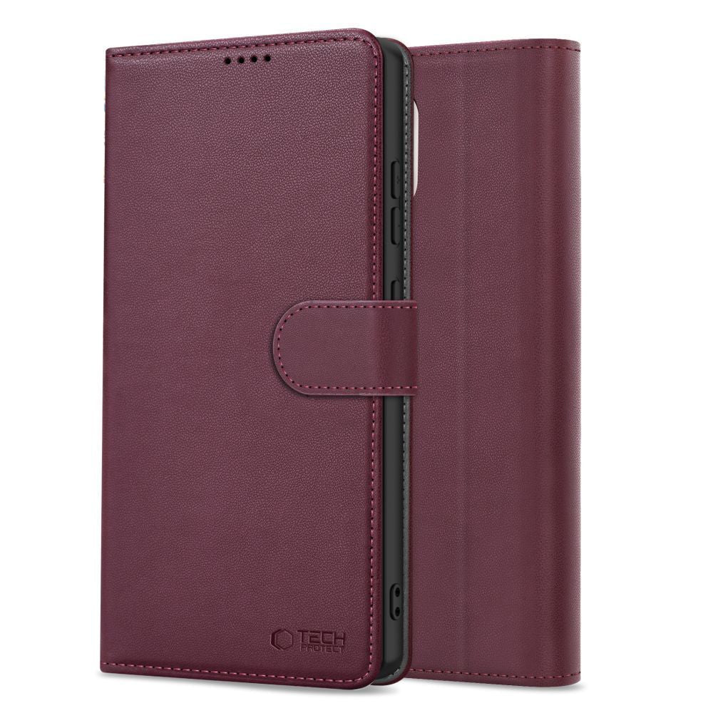 Tech - Protect Xiaomi Redmi Note 15 Pro 5G - Θήκη Πορτοφόλι Stand από Δερματίνη - Wallet - Mulberry