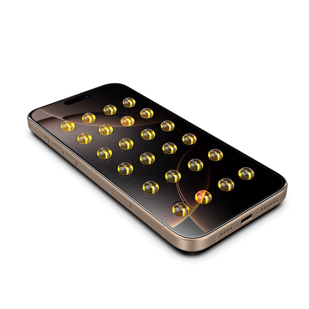 Techsuit iPhone 15 Pro Max - Σετ με 2 Full Screen Αντιχαρακτικά Γυαλιά Οθόνης - TitanGlass FullCover - Privacy