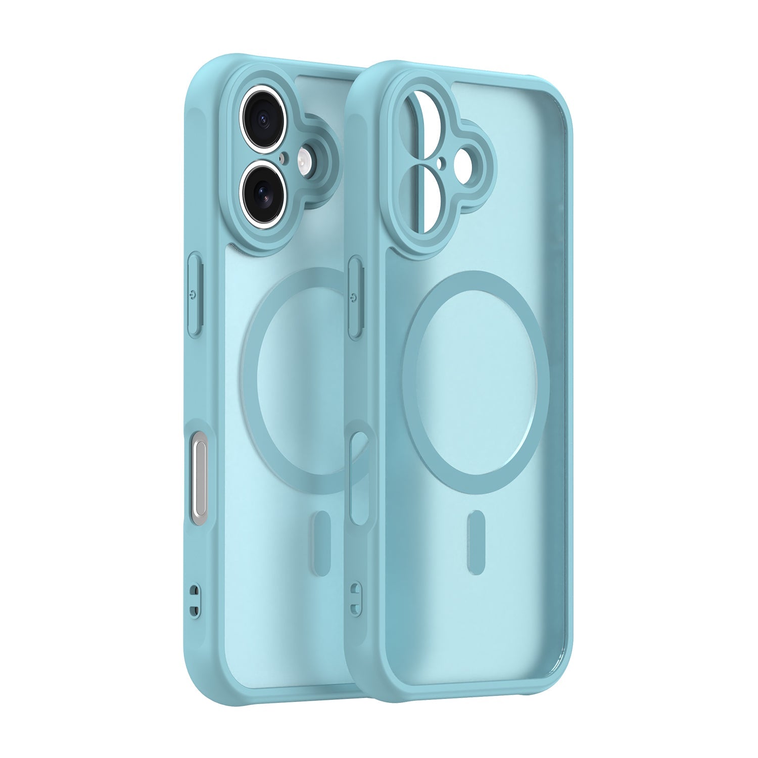 Techsuit iPhone 16 - Σκληρή Θήκη με Πλαίσιο Σιλικόνης και MagSafe - HaloFrost II MagSafe - Mint Green