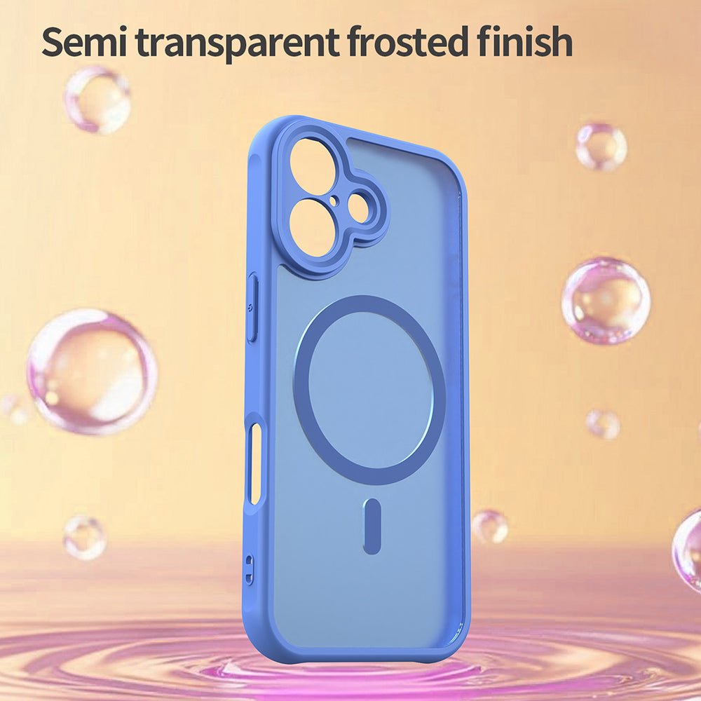 Techsuit iPhone 16 - Σκληρή Θήκη με Πλαίσιο Σιλικόνης και MagSafe - HaloFrost II MagSafe - Sky Blue