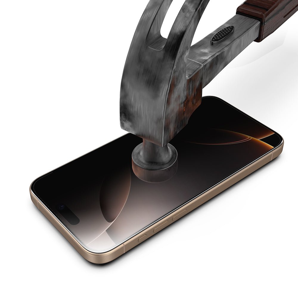 Techsuit iPhone 17 Pro Max - Σετ με 2 Full Screen Αντιχαρακτικά Γυαλιά Οθόνης - TitanGlass FullCover - Privacy