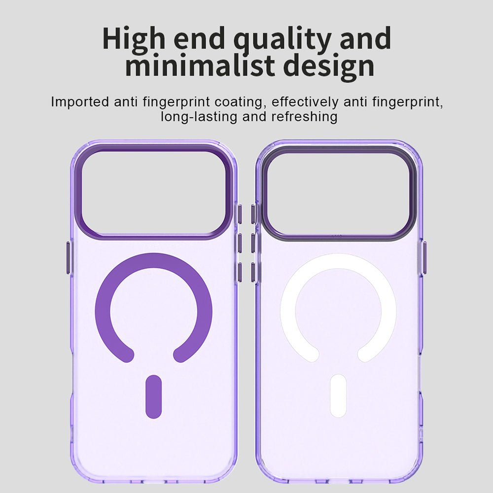 Techsuit iPhone 17 Pro Max - Σκληρή Θήκη με Πλαίσιο Σιλικόνης και MagSafe - CandyCase MagSafe - Purple