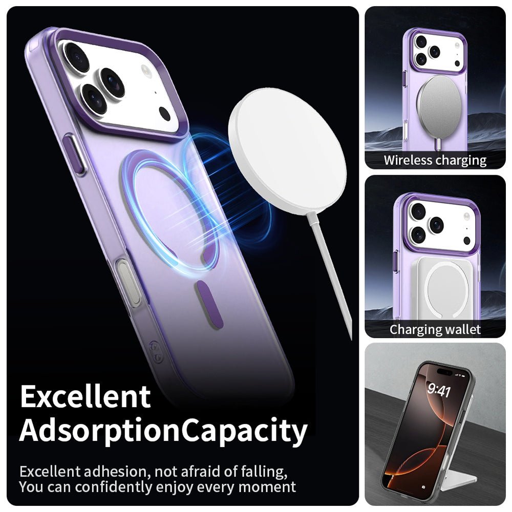 Techsuit iPhone 17 Pro Max - Σκληρή Θήκη με Πλαίσιο Σιλικόνης και MagSafe - CandyCase MagSafe - Purple