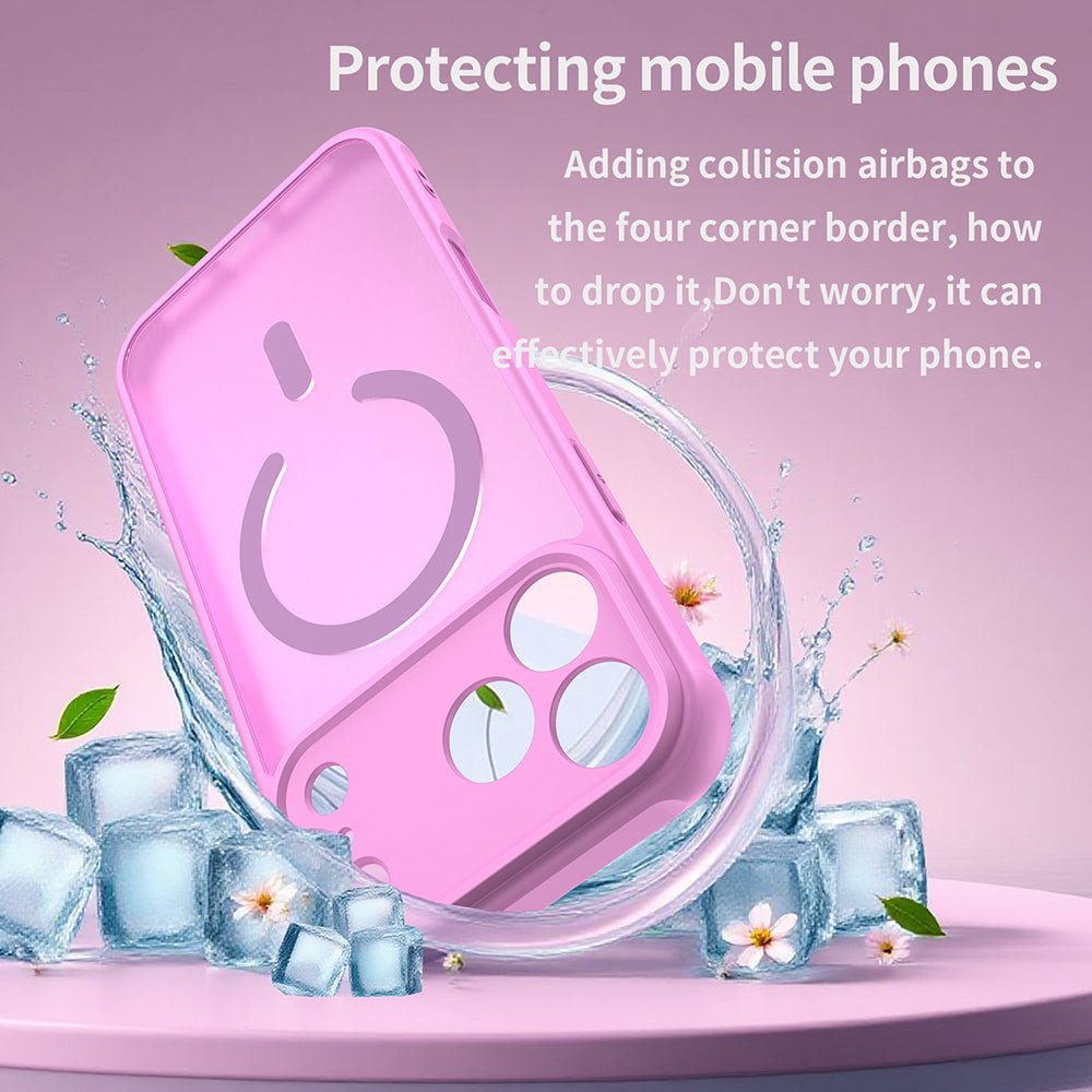 Techsuit iPhone 17 Pro Max - Σκληρή Θήκη με Πλαίσιο Σιλικόνης και MagSafe - HaloFrost II MagSafe - Orange