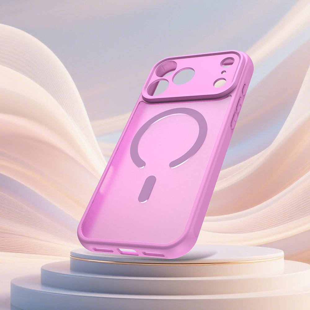 Techsuit iPhone 17 Pro Max - Σκληρή Θήκη με Πλαίσιο Σιλικόνης και MagSafe - HaloFrost II MagSafe - Orange