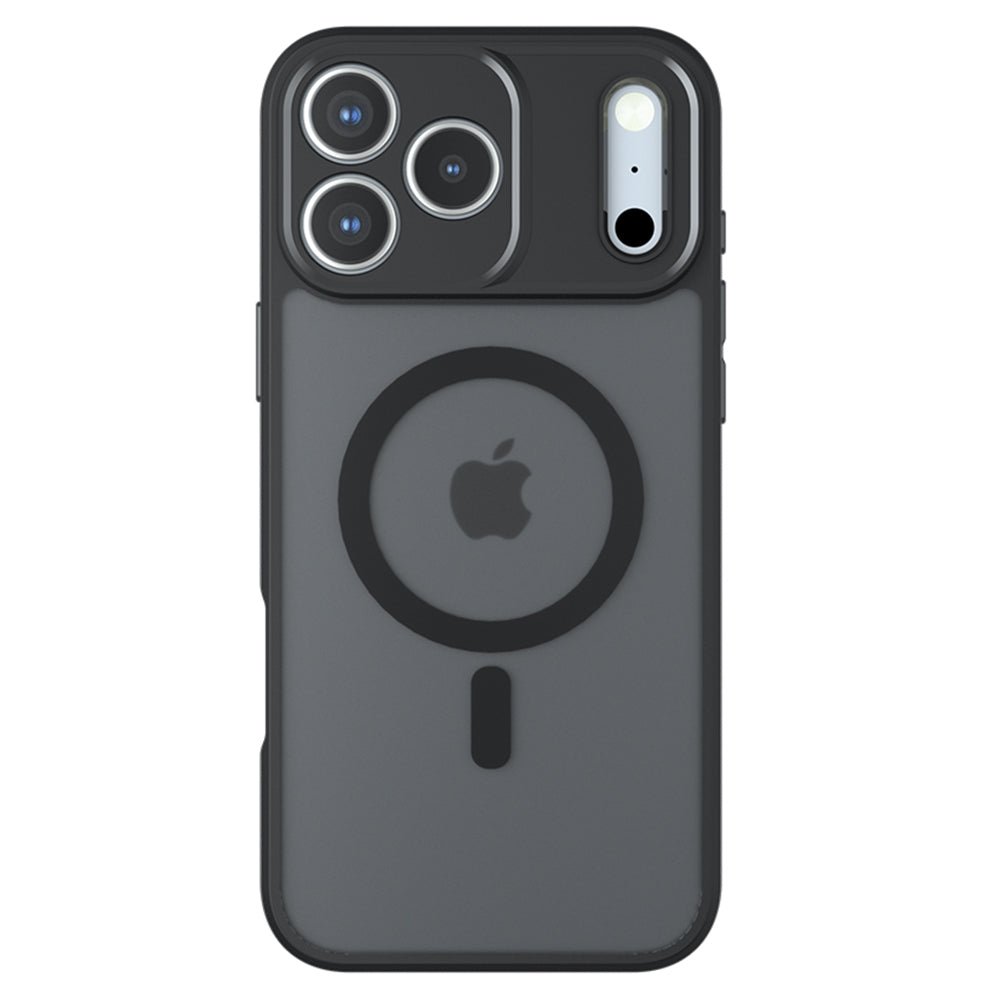 Techsuit iPhone 17 Pro Max - Σκληρή Θήκη με Πλαίσιο Σιλικόνης και MagSafe - PureFrost MagSafe - Frosted Black