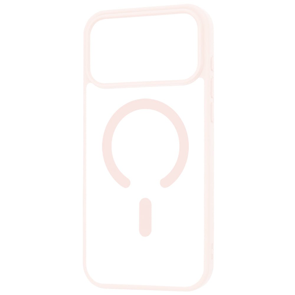 Techsuit iPhone 17 Pro Max - Σκληρή Θήκη με Πλαίσιο Σιλικόνης - MagSafe Pro - Clear / Nude Pink