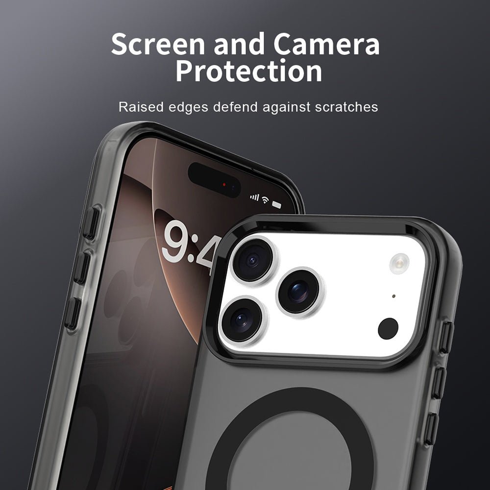 Techsuit iPhone 17 Pro - Σκληρή Θήκη με Πλαίσιο Σιλικόνης και MagSafe - CandyCase MagSafe - Black