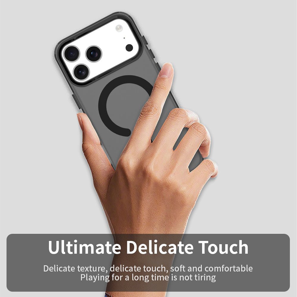 Techsuit iPhone 17 Pro - Σκληρή Θήκη με Πλαίσιο Σιλικόνης και MagSafe - CandyCase MagSafe - Black