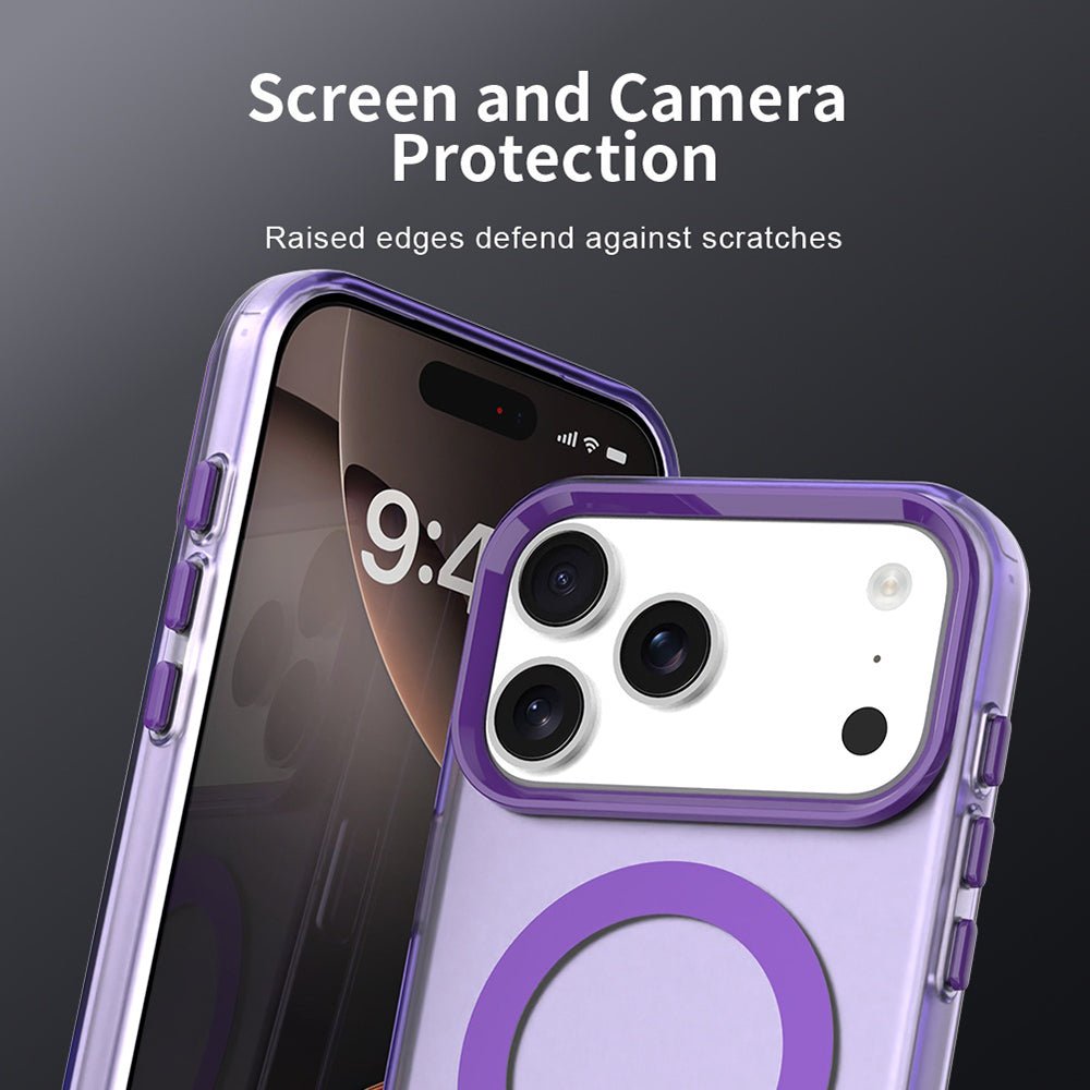 Techsuit iPhone 17 Pro - Σκληρή Θήκη με Πλαίσιο Σιλικόνης και MagSafe - CandyCase MagSafe - Purple