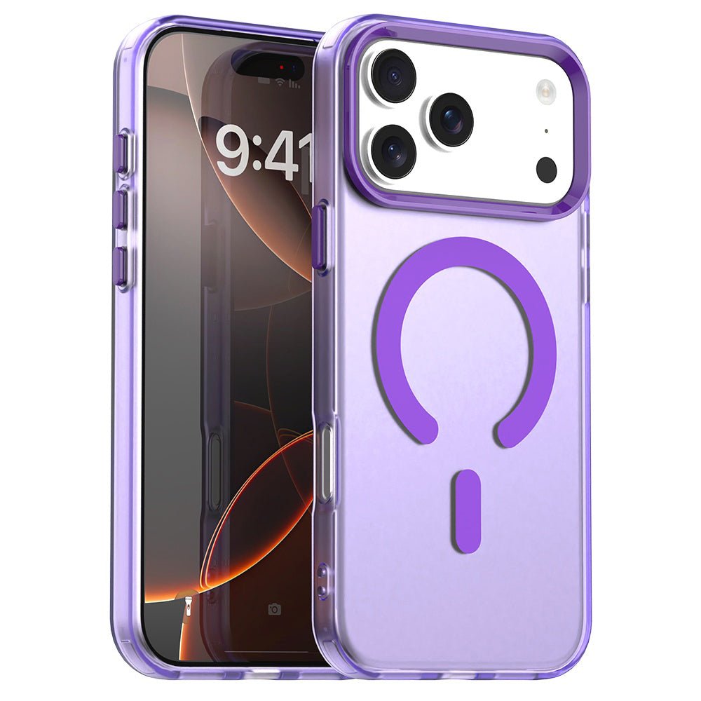 Techsuit iPhone 17 Pro - Σκληρή Θήκη με Πλαίσιο Σιλικόνης και MagSafe - CandyCase MagSafe - Purple