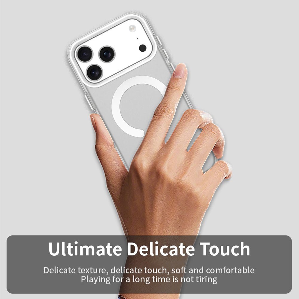 Techsuit iPhone 17 Pro - Σκληρή Θήκη με Πλαίσιο Σιλικόνης και MagSafe - CandyCase MagSafe - White