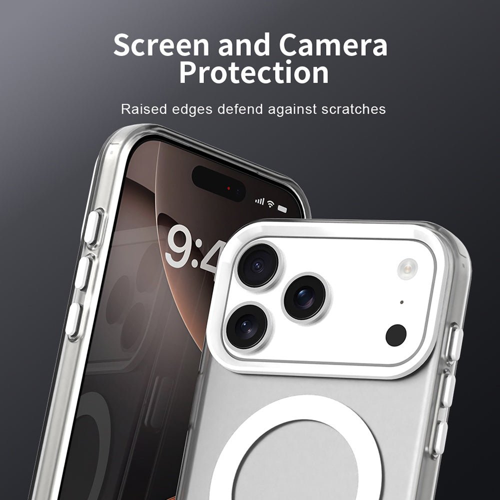Techsuit iPhone 17 Pro - Σκληρή Θήκη με Πλαίσιο Σιλικόνης και MagSafe - CandyCase MagSafe - White