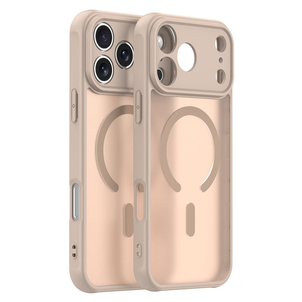 Techsuit iPhone 17 Pro - Σκληρή Θήκη με Πλαίσιο Σιλικόνης και MagSafe - HaloFrost II MagSafe - Gold