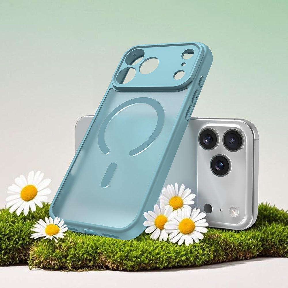 Techsuit iPhone 17 Pro - Σκληρή Θήκη με Πλαίσιο Σιλικόνης και MagSafe - HaloFrost II MagSafe - Mint Green