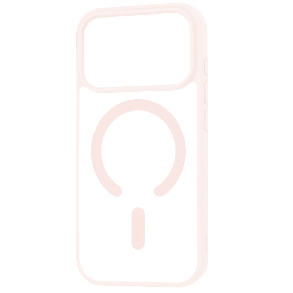 Techsuit iPhone 17 Pro - Σκληρή Θήκη με Πλαίσιο Σιλικόνης - MagSafe Pro - Clear / Nude Pink