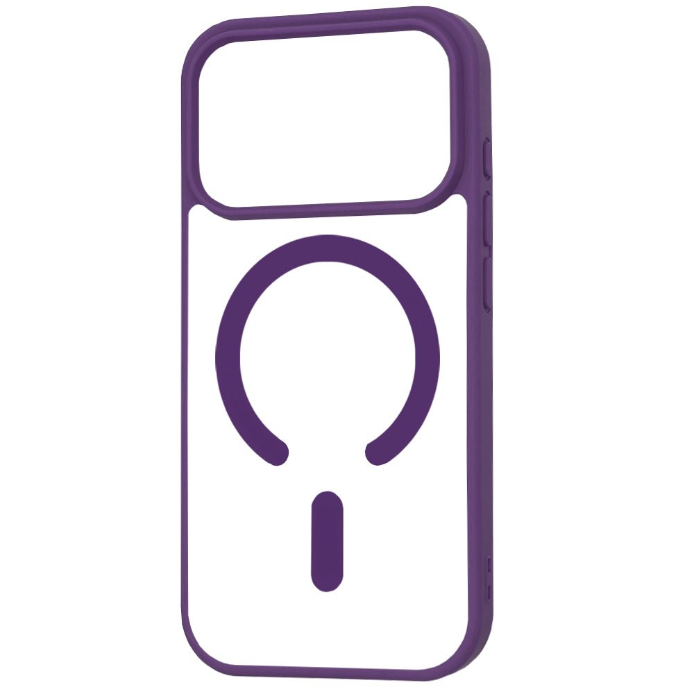 Techsuit iPhone 17 Pro - Σκληρή Θήκη με Πλαίσιο Σιλικόνης - MagSafe Pro - Clear / Purple