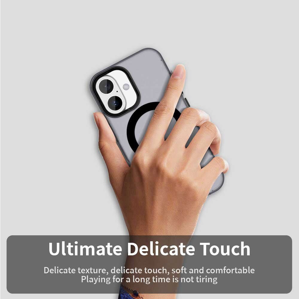 Techsuit iPhone 17 - Σκληρή Θήκη με Πλαίσιο Σιλικόνης και MagSafe - CandyCase MagSafe - Black
