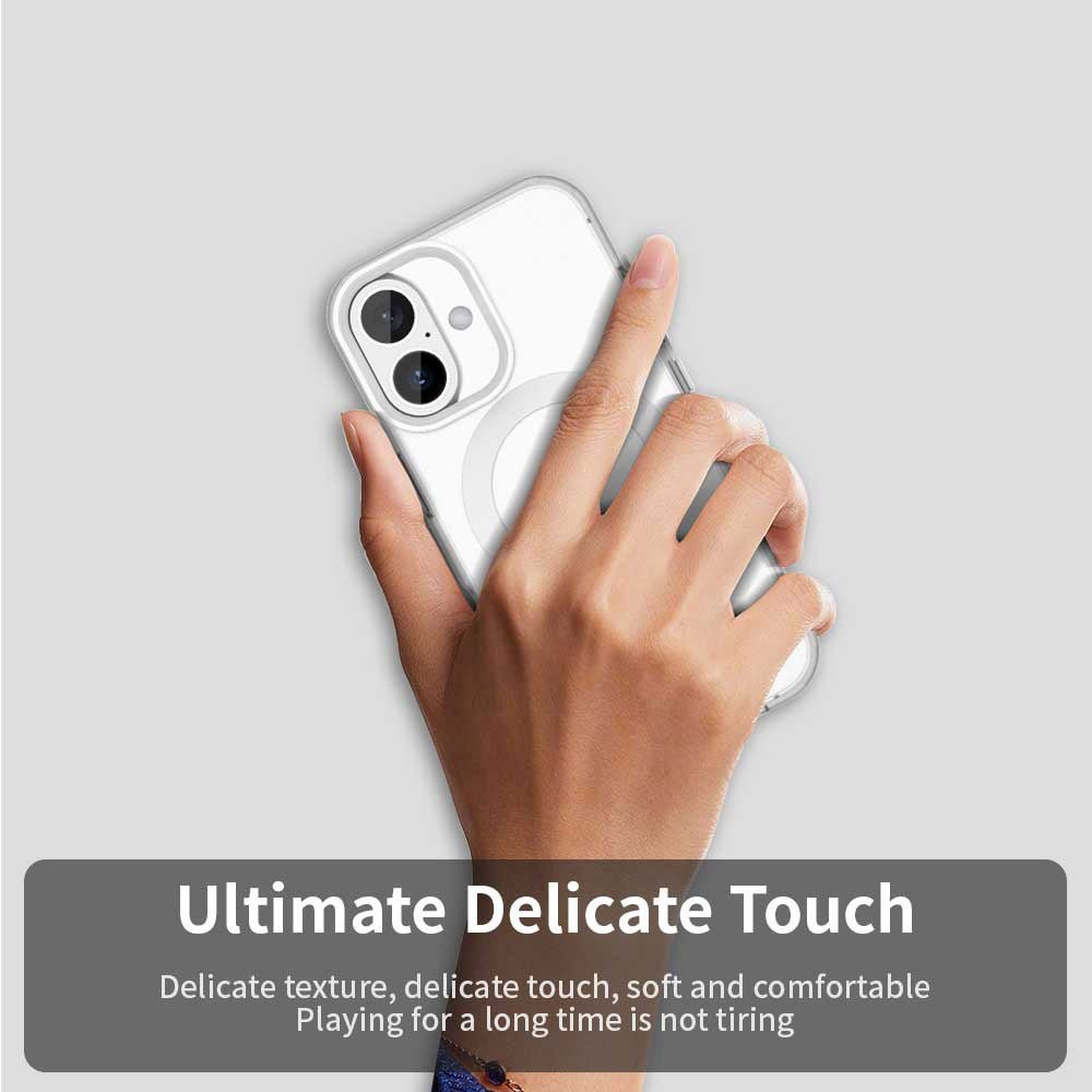 Techsuit iPhone 17 - Σκληρή Θήκη με Πλαίσιο Σιλικόνης και MagSafe - CandyCase MagSafe - White