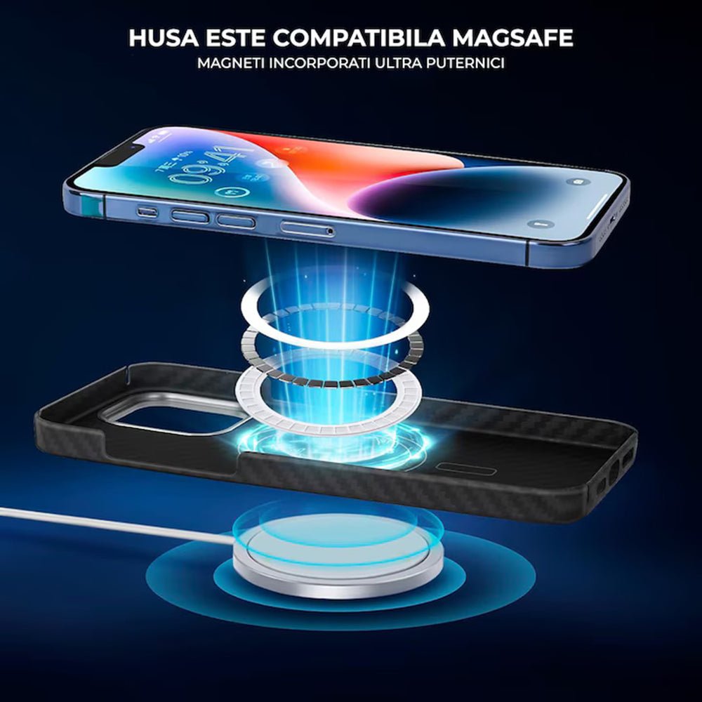 Techsuit iPhone Air Σκληρή Θήκη - Aramid Fiber MagSafe - Black