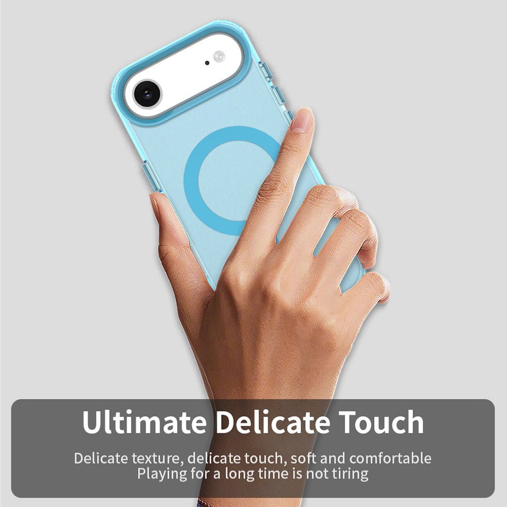Techsuit iPhone Air - Σκληρή Θήκη με Πλαίσιο Σιλικόνης και MagSafe - CandyCase MagSafe - Blue