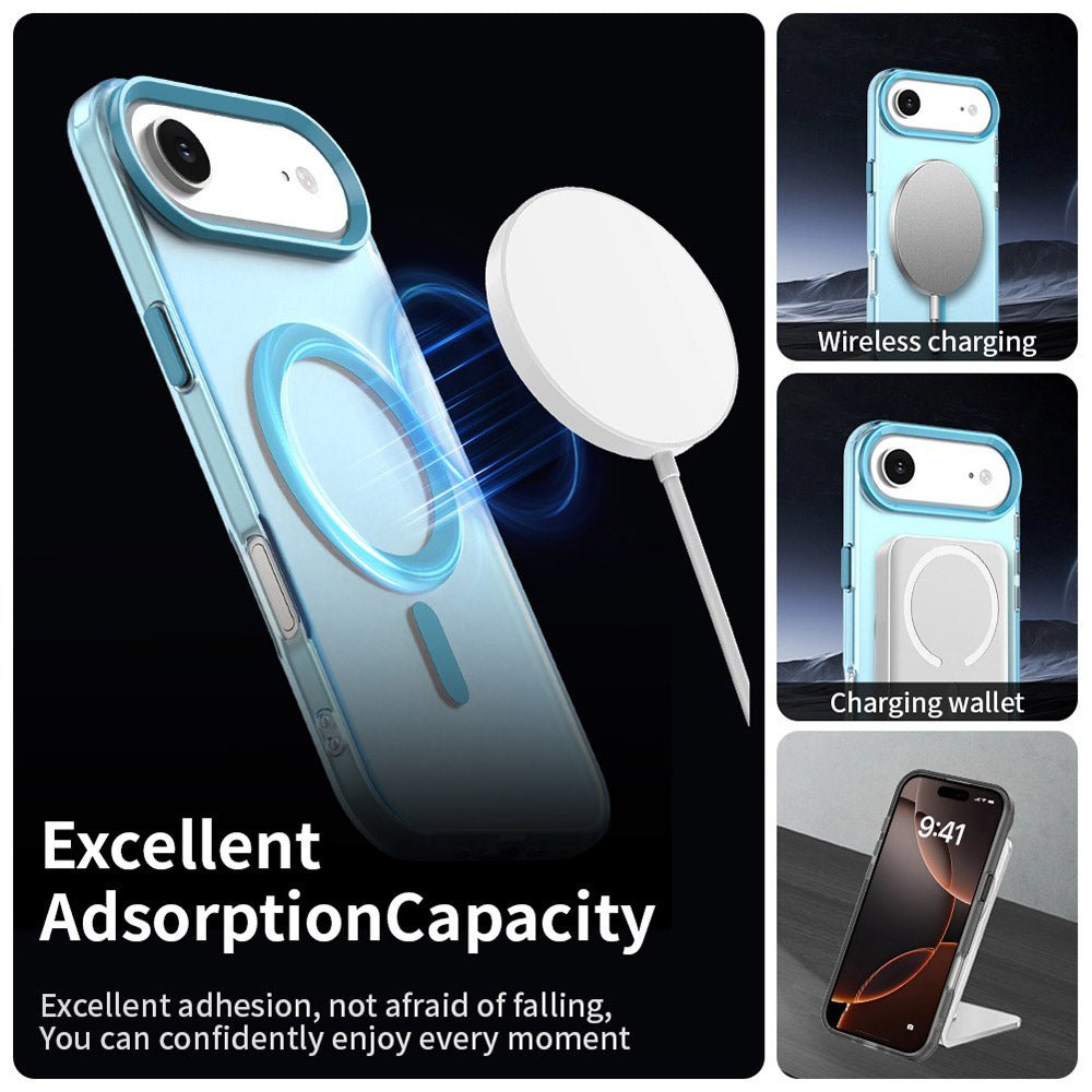 Techsuit iPhone Air - Σκληρή Θήκη με Πλαίσιο Σιλικόνης και MagSafe - CandyCase MagSafe - Blue