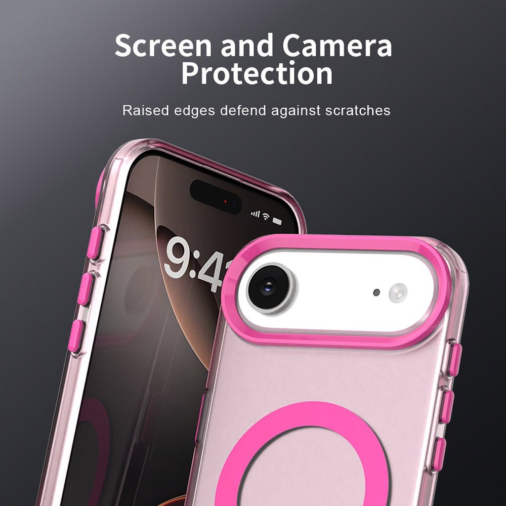 Techsuit iPhone Air - Σκληρή Θήκη με Πλαίσιο Σιλικόνης και MagSafe - CandyCase MagSafe - Pink