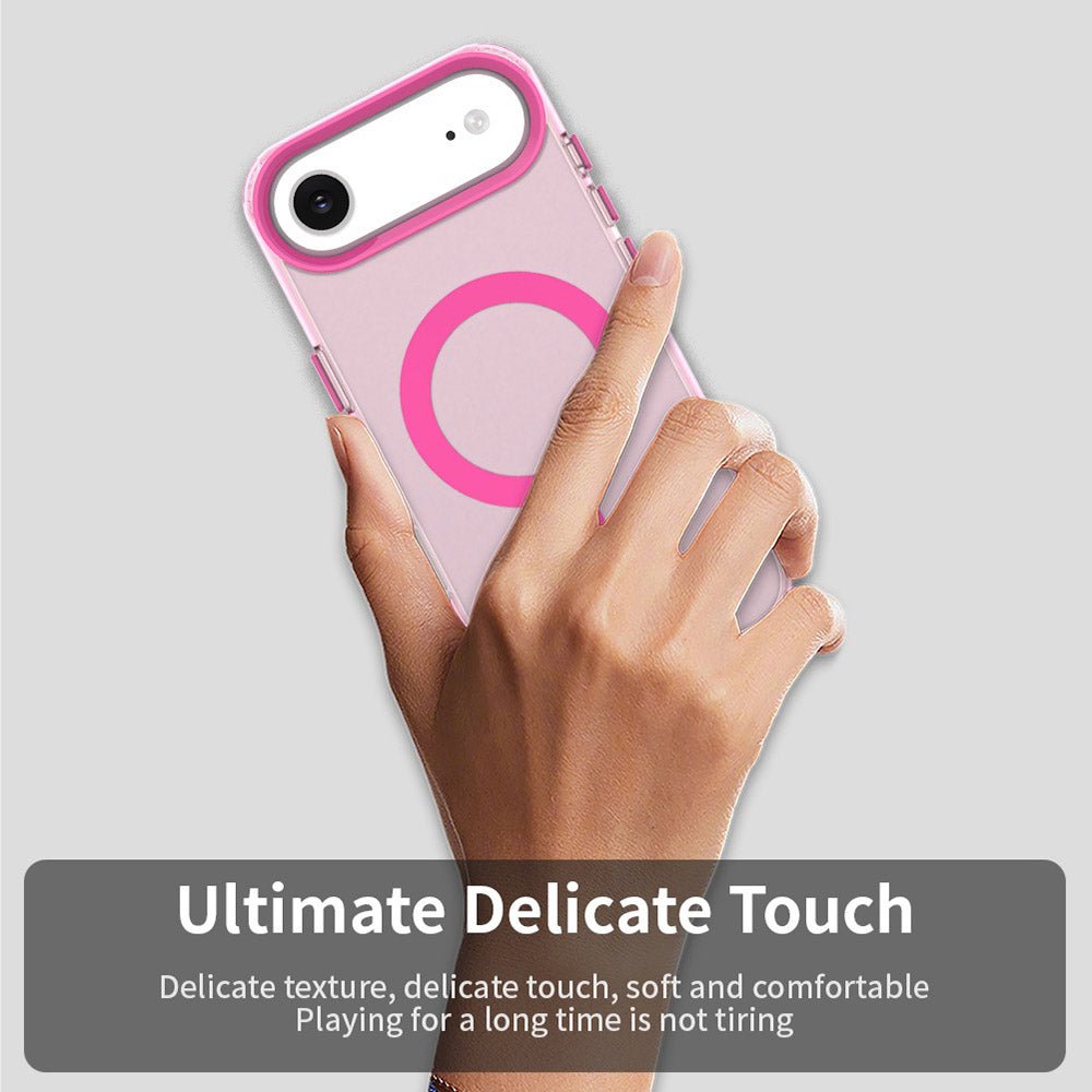 Techsuit iPhone Air - Σκληρή Θήκη με Πλαίσιο Σιλικόνης και MagSafe - CandyCase MagSafe - Pink