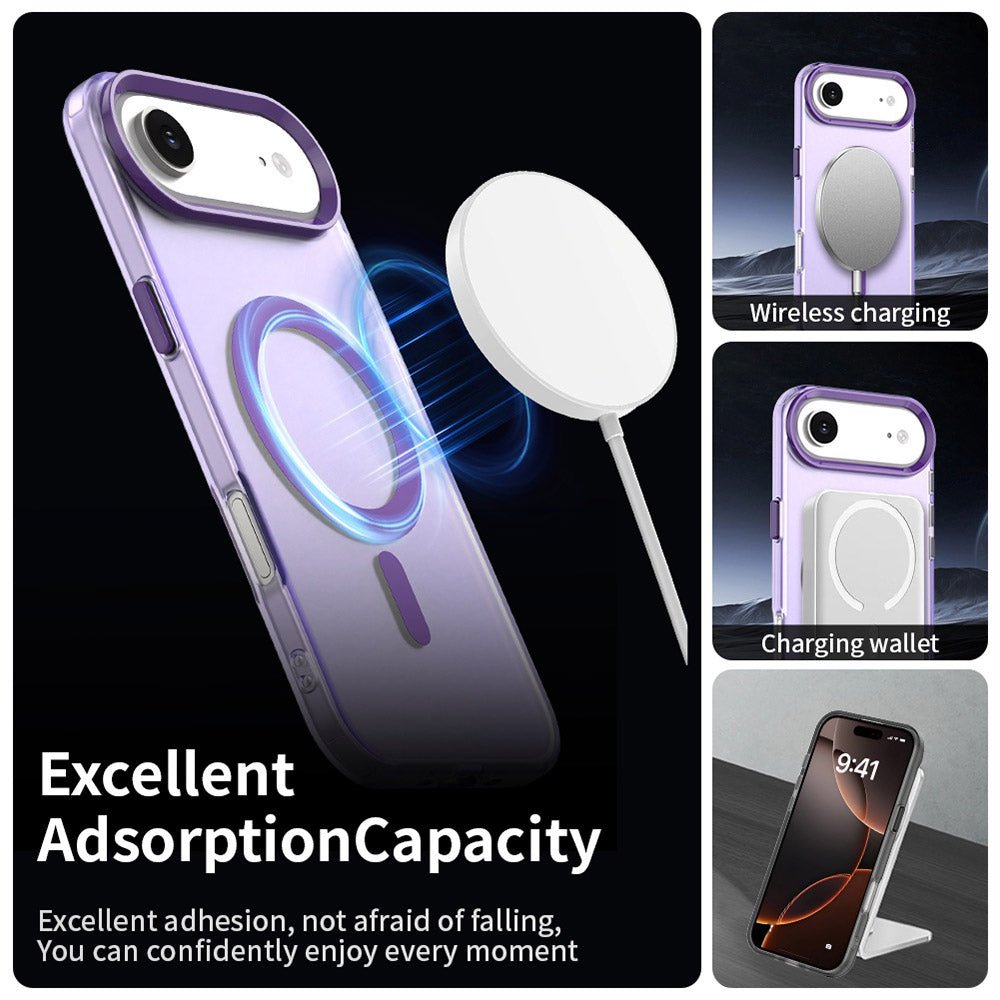 Techsuit iPhone Air - Σκληρή Θήκη με Πλαίσιο Σιλικόνης και MagSafe - CandyCase MagSafe - Purple