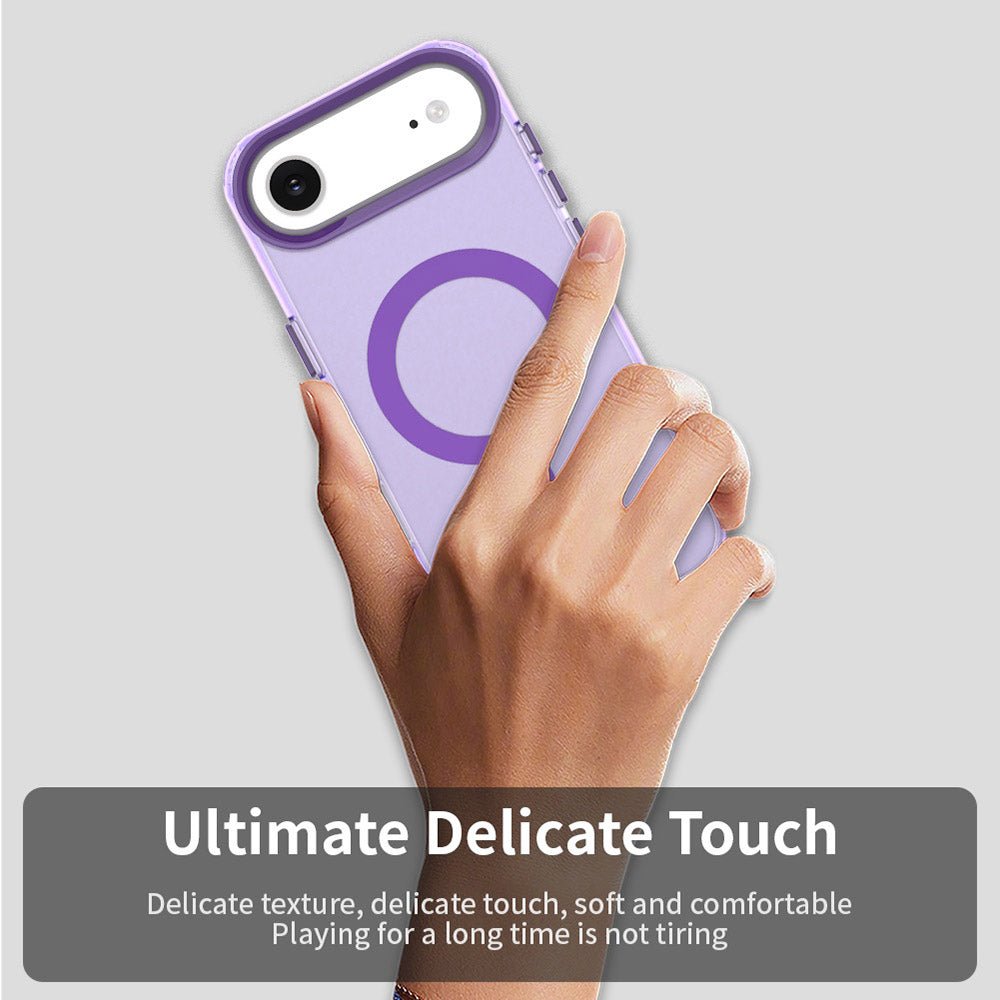 Techsuit iPhone Air - Σκληρή Θήκη με Πλαίσιο Σιλικόνης και MagSafe - CandyCase MagSafe - Purple