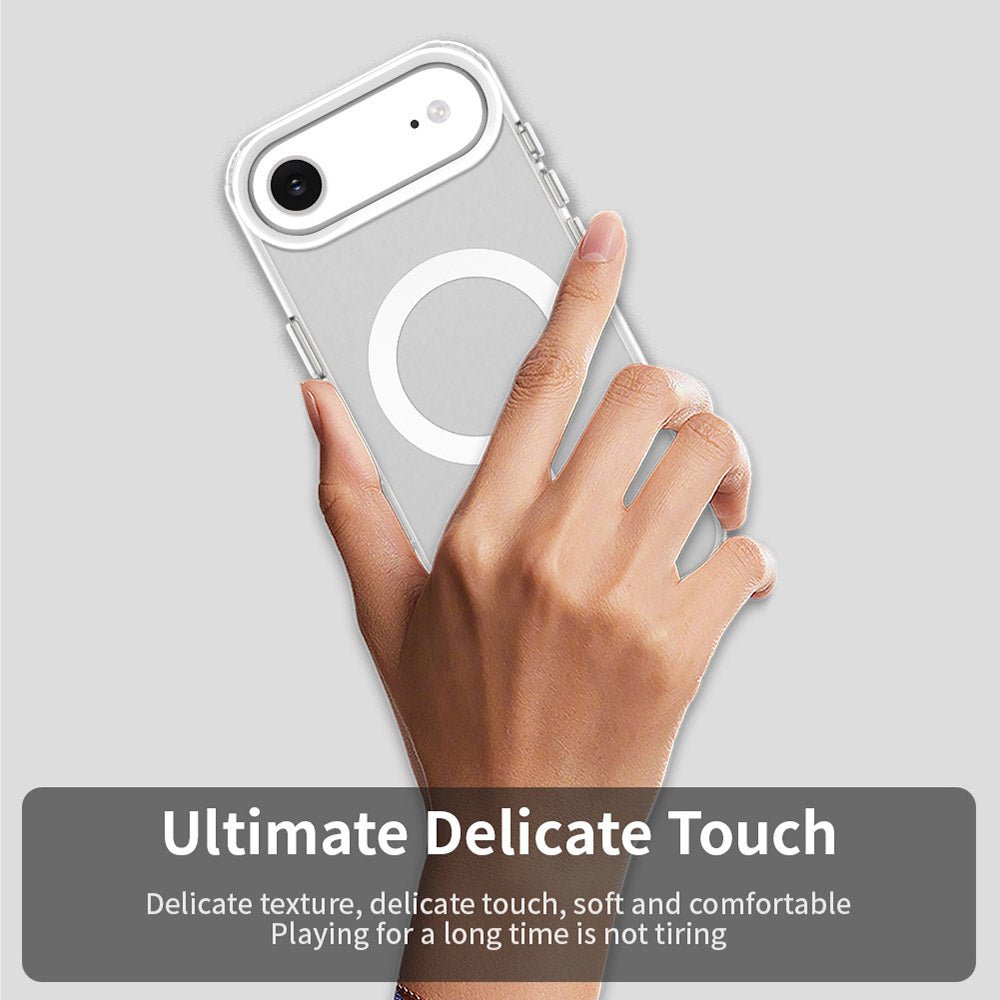 Techsuit iPhone Air - Σκληρή Θήκη με Πλαίσιο Σιλικόνης και MagSafe - CandyCase MagSafe - White