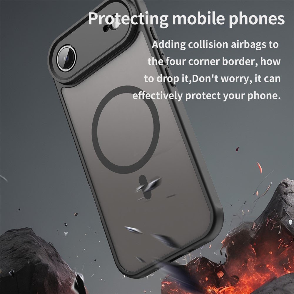 Techsuit iPhone Air - Σκληρή Θήκη με Πλαίσιο Σιλικόνης και MagSafe - HaloFrost II MagSafe - Black