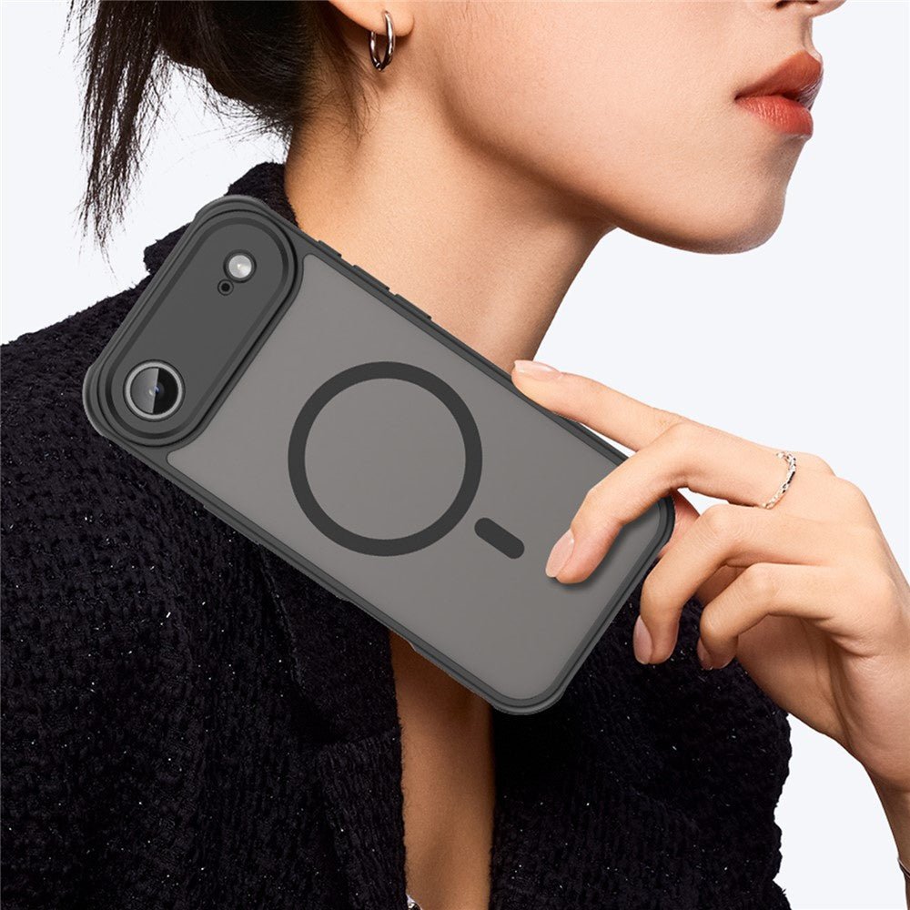 Techsuit iPhone Air - Σκληρή Θήκη με Πλαίσιο Σιλικόνης και MagSafe - HaloFrost II MagSafe - Black