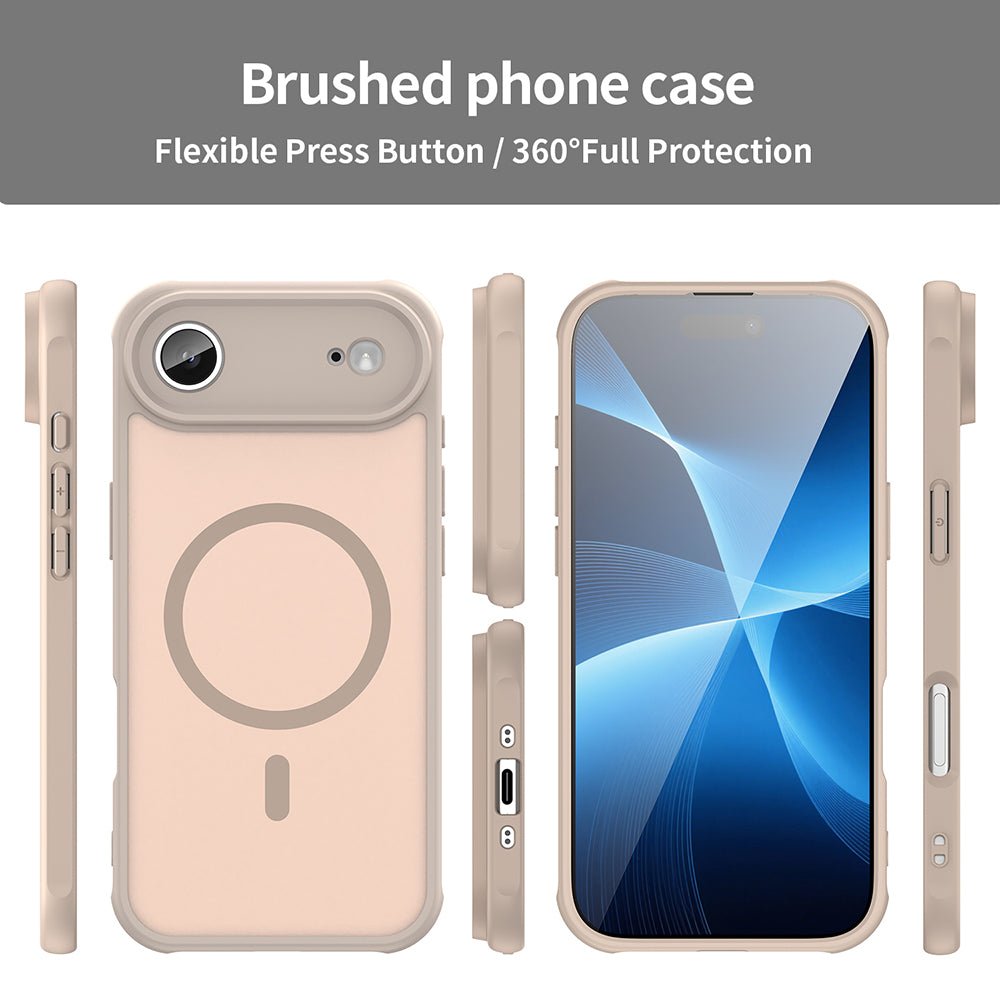 Techsuit iPhone Air - Σκληρή Θήκη με Πλαίσιο Σιλικόνης και MagSafe - HaloFrost II MagSafe - Gold