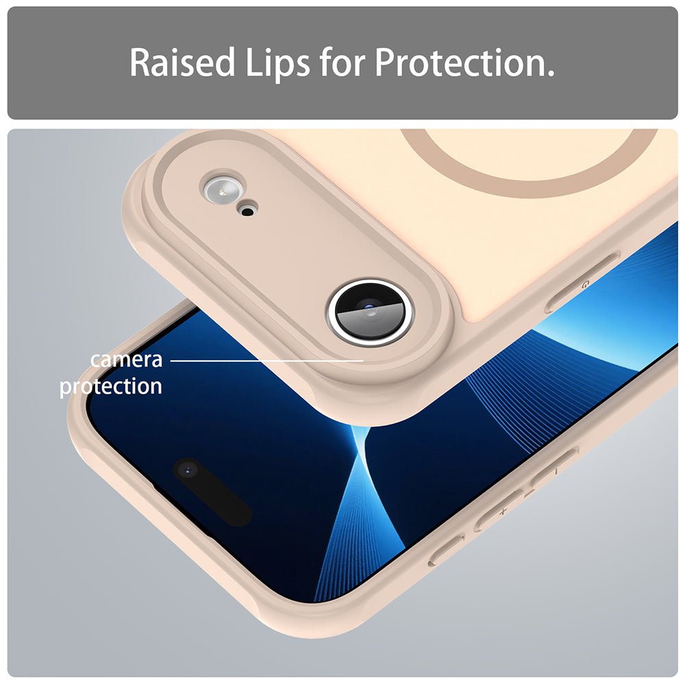 Techsuit iPhone Air - Σκληρή Θήκη με Πλαίσιο Σιλικόνης και MagSafe - HaloFrost II MagSafe - Gold