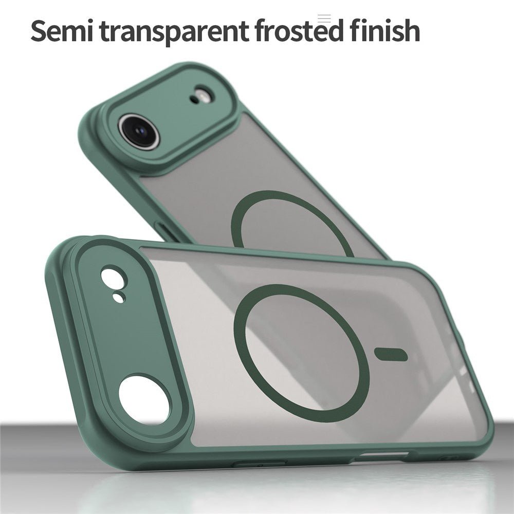 Techsuit iPhone Air - Σκληρή Θήκη με Πλαίσιο Σιλικόνης και MagSafe - HaloFrost II MagSafe - Green