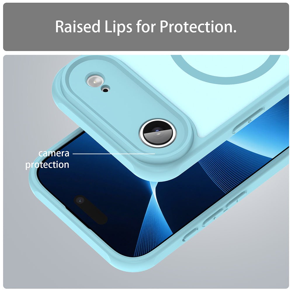 Techsuit iPhone Air - Σκληρή Θήκη με Πλαίσιο Σιλικόνης και MagSafe - HaloFrost II MagSafe - Mint Green