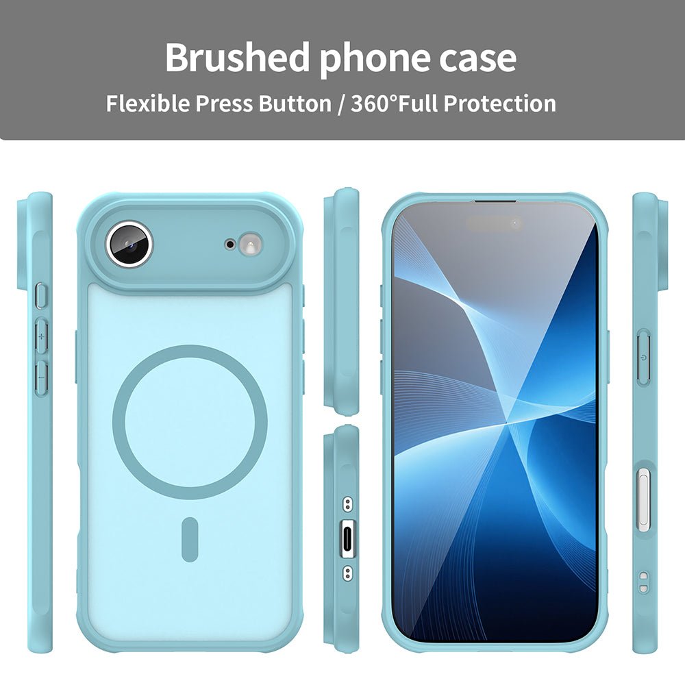 Techsuit iPhone Air - Σκληρή Θήκη με Πλαίσιο Σιλικόνης και MagSafe - HaloFrost II MagSafe - Mint Green