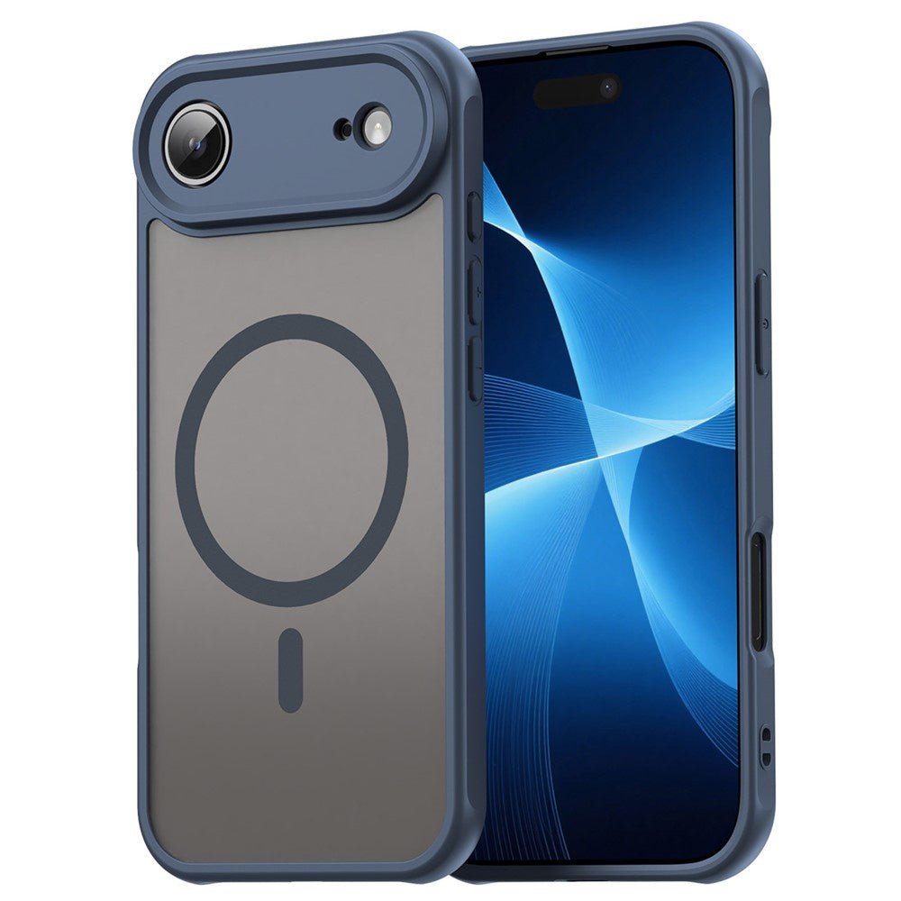 Techsuit iPhone Air - Σκληρή Θήκη με Πλαίσιο Σιλικόνης και MagSafe - HaloFrost II MagSafe - Navy Blue